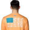 Columbia Men’s Terminal Tackle PFG Fish Flag Long Sleeve(Summer Orange/White Offshore Slam)