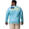 Columbia Men’s Terminal Tackle PFG Fish Flag Long Sleeve(Vintage Blue/Collegiate Navy)