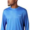 Columbia Men’s Terminal Tackle PFG Fish Flag Long Sleeve(Vivid Blue/White)