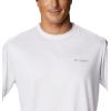 Columbia Men’s Terminal Tackle PFG Fish Flag Long Sleeve(White/Collegiate Navy)