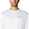 Columbia Men’s Terminal Tackle PFG Fish Flag Long Sleeve(White/Tanzanite)