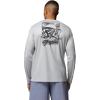 Columbia Mens Terminal Tackle PFG Fish Shine II Long Sleeve(Cool Grey)