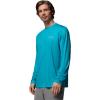 Columbia Mens Terminal Tackle PFG Fish Shine II Long Sleeve(Ocean Teal)