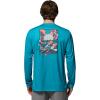 Columbia Mens Terminal Tackle PFG Fish Shine II Long Sleeve(Ocean Teal)