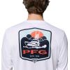 Columbia Men’s Terminal Tackle PFG Shield Long Sleeve(White)