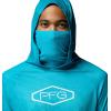 Columbia mens Pfg Super Terminal Tackle Vent Hoodie(Ocean Teal Aerials Fade)