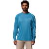 Blue Echo Heather/White Logo