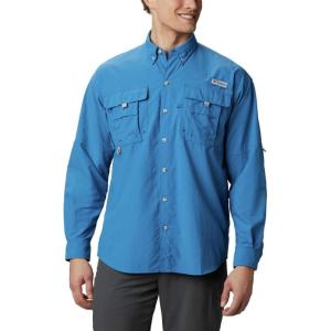 Columbia Men’s PFG Bahama II Long Sleeve Fishing Shirt(Dark Pool)