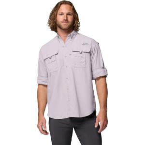 Columbia Men’s PFG Bahama II Long Sleeve Fishing Shirt(Lavender Pearl)