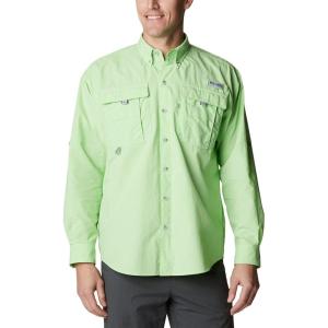 Columbia Men’s PFG Bahama II Long Sleeve Fishing Shirt(Lime Glow)