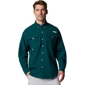 Columbia Men’s PFG Bahama II Long Sleeve Fishing Shirt(Midnight Teal)