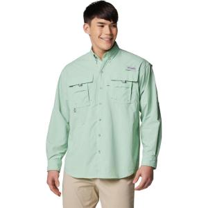 Columbia Men’s PFG Bahama II Long Sleeve Fishing Shirt(New Mint)