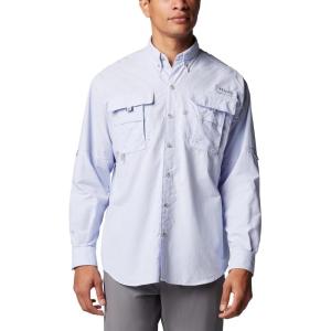 Columbia Men’s PFG Bahama II Long Sleeve Fishing Shirt(Snowdrift)