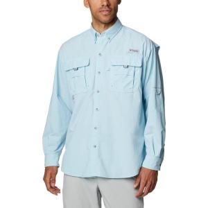 Columbia Men’s PFG Bahama II Long Sleeve Fishing Shirt(Spring Blue)