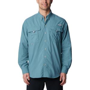 Columbia Men’s PFG Bahama II Long Sleeve Fishing Shirt(Tranquil Teal)