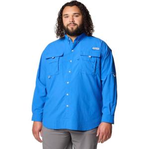 Columbia Men’s PFG Bahama II Long Sleeve Fishing Shirt(Vivid Blue)