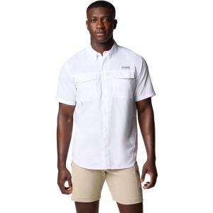 Columbia Men’s PFG Blood and Guts V Short Sleeve Shirt(White)