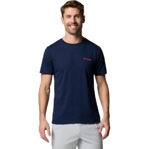 Columbia Men’s PFG Fish Flag II Short Sleeve(Collegiate Navy/Sunset Red Gradient)