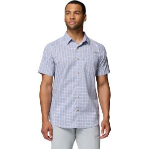 Columbia Men’s PFG Harbor Peak Short Sleeve Shirt(Twilight Offshore Tartan)