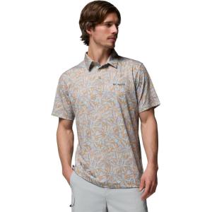 Columbia Mens PFG Super Slack Tide II Stretch Polo(Beach Pompanos)