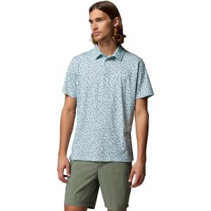 Columbia Mens PFG Super Slack Tide II Stretch Polo(Marine Light Gone Fishin)