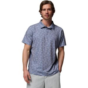 Columbia Mens PFG Super Slack Tide II Stretch Polo(New Moon Nw Catch)