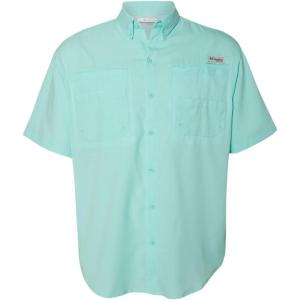 Columbia Men’s PFG Tamiami II Short Sleeve Shirt(Aqua)
