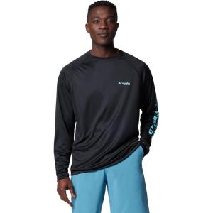 Columbia Men’s PFG Terminal Tackle Long Sleeve Shirt(Black/Gulf Stream Logo)