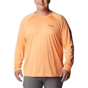 Columbia Men’s PFG Terminal Tackle Long Sleeve Shirt(Bright Nectar/Carbon Logo)