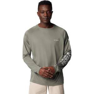Columbia Men’s PFG Terminal Tackle Long Sleeve Shirt(Cypress/Cool Grey Logo)