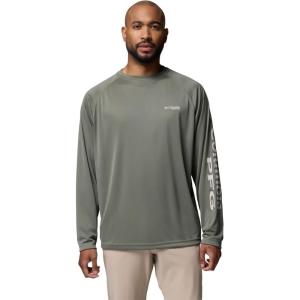 Columbia Men’s PFG Terminal Tackle Long Sleeve Shirt(Cypress/Dark Stone Logo)