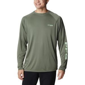 Columbia Men’s PFG Terminal Tackle Long Sleeve Shirt(Cypress/Key West Logo)