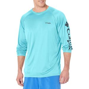 Columbia Men’s PFG Terminal Tackle Long Sleeve Shirt(Gulf Stream/Black Logo)