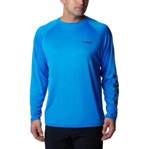 Columbia Men’s PFG Terminal Tackle Long Sleeve Shirt(Hyper Blue/Black Logo)