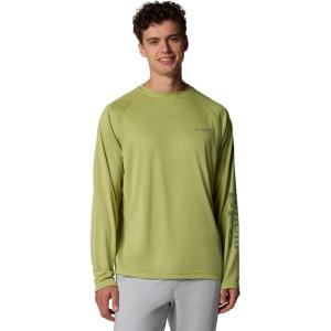 Columbia Men’s PFG Terminal Tackle Long Sleeve Shirt(Pear/Cypress Logo)