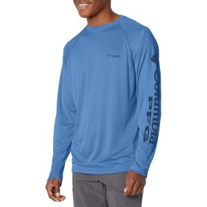 Columbia Men’s PFG Terminal Tackle Long Sleeve Shirt(Violet Sea/Carbon Logo)