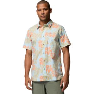 Columbia Mens PFG Trollers Best II Short Sleeve Shirt(Marine Light Floated)