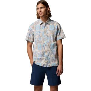 Columbia Mens PFG Trollers Best II Short Sleeve Shirt(Twilight Resort Time)
