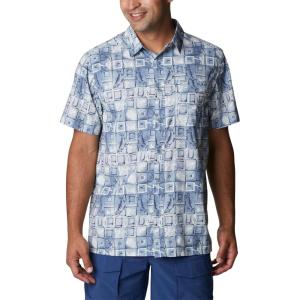 Columbia Men’s Super Slack Tide Camp Shirt Short Sleeve(Bluestone Trout Batik)
