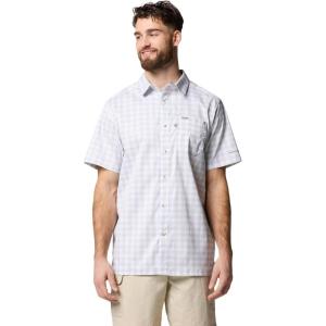 Columbia Men’s Super Slack Tide Camp Shirt Short Sleeve(Cool Grey Palaka Grid)