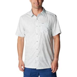 Columbia Men’s Super Slack Tide Camp Shirt Short Sleeve(Cool Grey Tunado Tonal)