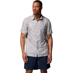 Columbia Men’s Super Slack Tide Camp Shirt Short Sleeve(Cool Grey Tunny)