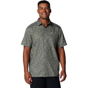 Columbia Men’s Super Slack Tide Camp Shirt Short Sleeve(Cypress Deepdivers)