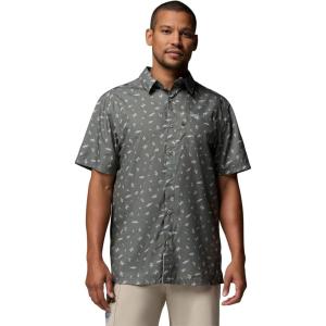 Columbia Men’s Super Slack Tide Camp Shirt Short Sleeve(Cypress Florilife)