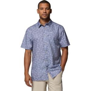 Columbia Men’s Super Slack Tide Camp Shirt Short Sleeve(New Moon Nw Catch)