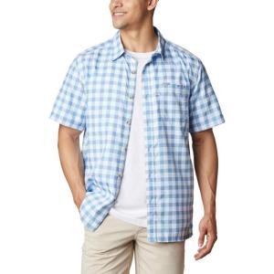 Columbia Men’s Super Slack Tide Camp Shirt Short Sleeve(Skyler Palaka Plaid)