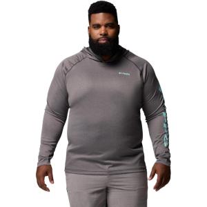 Columbia Men’s Terminal Tackle Hoodie(Black Heather/Gulf Stream Logo)