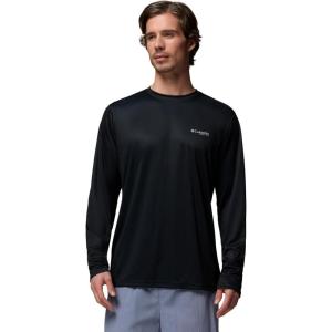 Columbia Men’s Terminal Tackle PFG Fish Flag Long Sleeve(Black)
