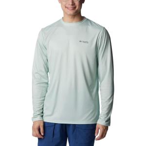 Columbia Men’s Terminal Tackle PFG Fish Flag Long Sleeve(Cool Green/Cypress Alaska Fish)