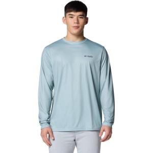 Columbia Men’s Terminal Tackle PFG Fish Flag Long Sleeve(Crushed Blue/Lemon Wash Inshore Slam)